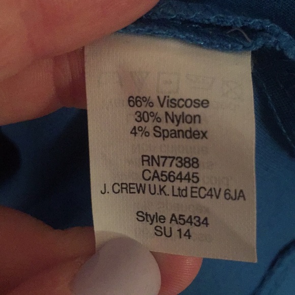 Gorgeous Pleated J.Crew Blue Dress Size 0 - Picture 5 of 5